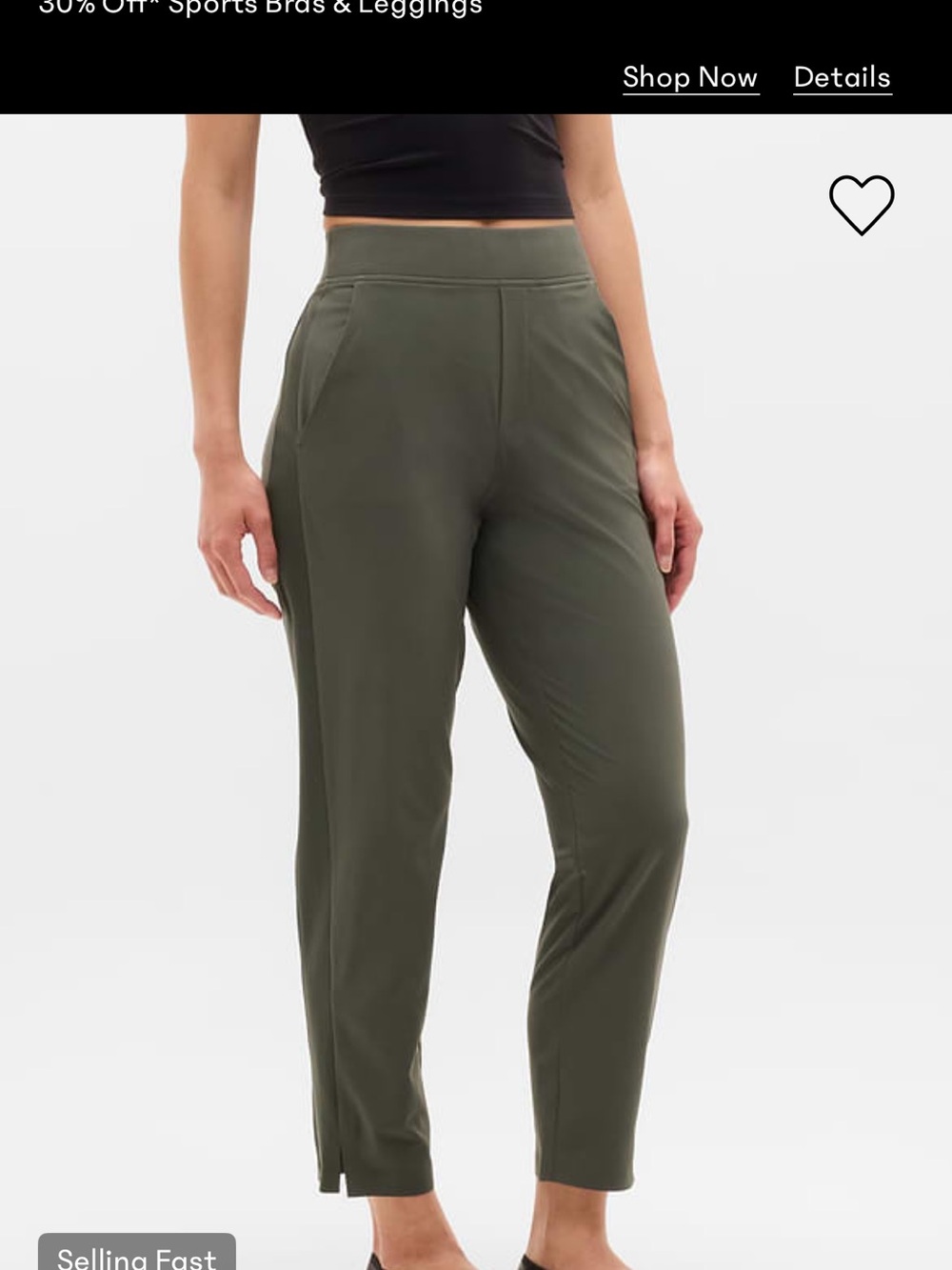 2 pair bundle- Athleta Brooklyn Mid Rise Ankle Pant. Size 2 - Picture 3 of 5